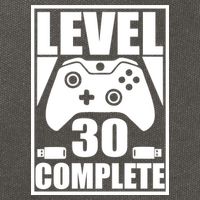 Level 30 Complete Video Gamer 30th Birthday Cotton Canvas Backpack