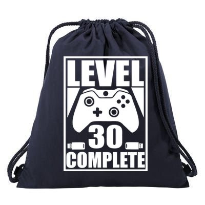 Level 30 Complete Video Gamer 30th Birthday Drawstring Bag