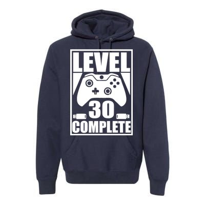 Level 30 Complete Video Gamer 30th Birthday Premium Hoodie