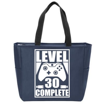 Level 30 Complete Video Gamer 30th Birthday Zip Tote Bag