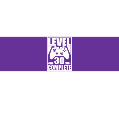 Level 30 Complete Video Gamer 30th Birthday Bumper Sticker