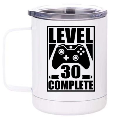 Level 30 Complete Video Gamer 30th Birthday 12 oz Stainless Steel Tumbler Cup