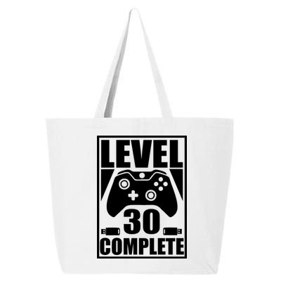 Level 30 Complete Video Gamer 30th Birthday 25L Jumbo Tote