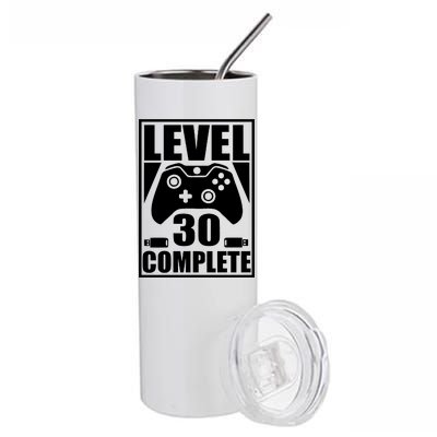 Level 30 Complete Video Gamer 30th Birthday Stainless Steel Tumbler