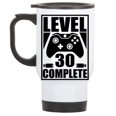 Level 30 Complete Video Gamer 30th Birthday Stainless Steel Travel Mug