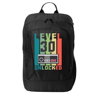 Level 30 Unlocked Funny Retro Gamer Birthday City Backpack