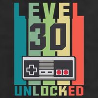 Level 30 Unlocked Funny Retro Gamer Birthday 11oz C Handle Ceramic Mug