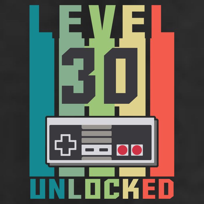 Level 30 Unlocked Funny Retro Gamer Birthday 11oz C Handle Ceramic Mug