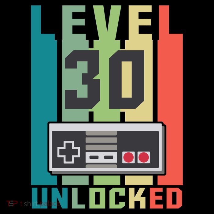 Level 30 Unlocked Funny Retro Gamer Birthday Flatbill Hat