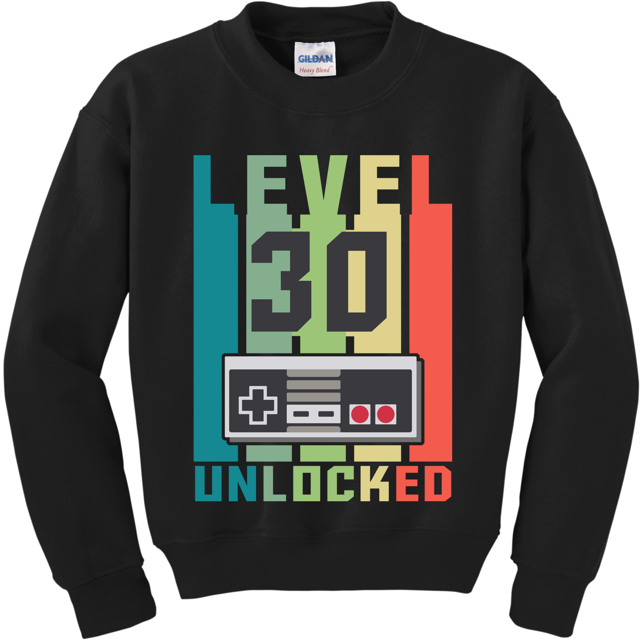 Level 30 Unlocked Funny Retro Gamer Birthday Kids Sweatshirt