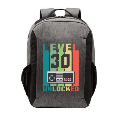 Level 30 Unlocked Funny Retro Gamer Birthday Vector Backpack