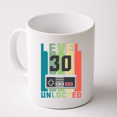 Level 30 Unlocked Funny Retro Gamer Birthday Coffee Mug