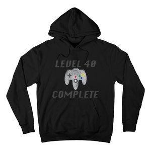 Level 40 Complete 40th Birthday Hoodie