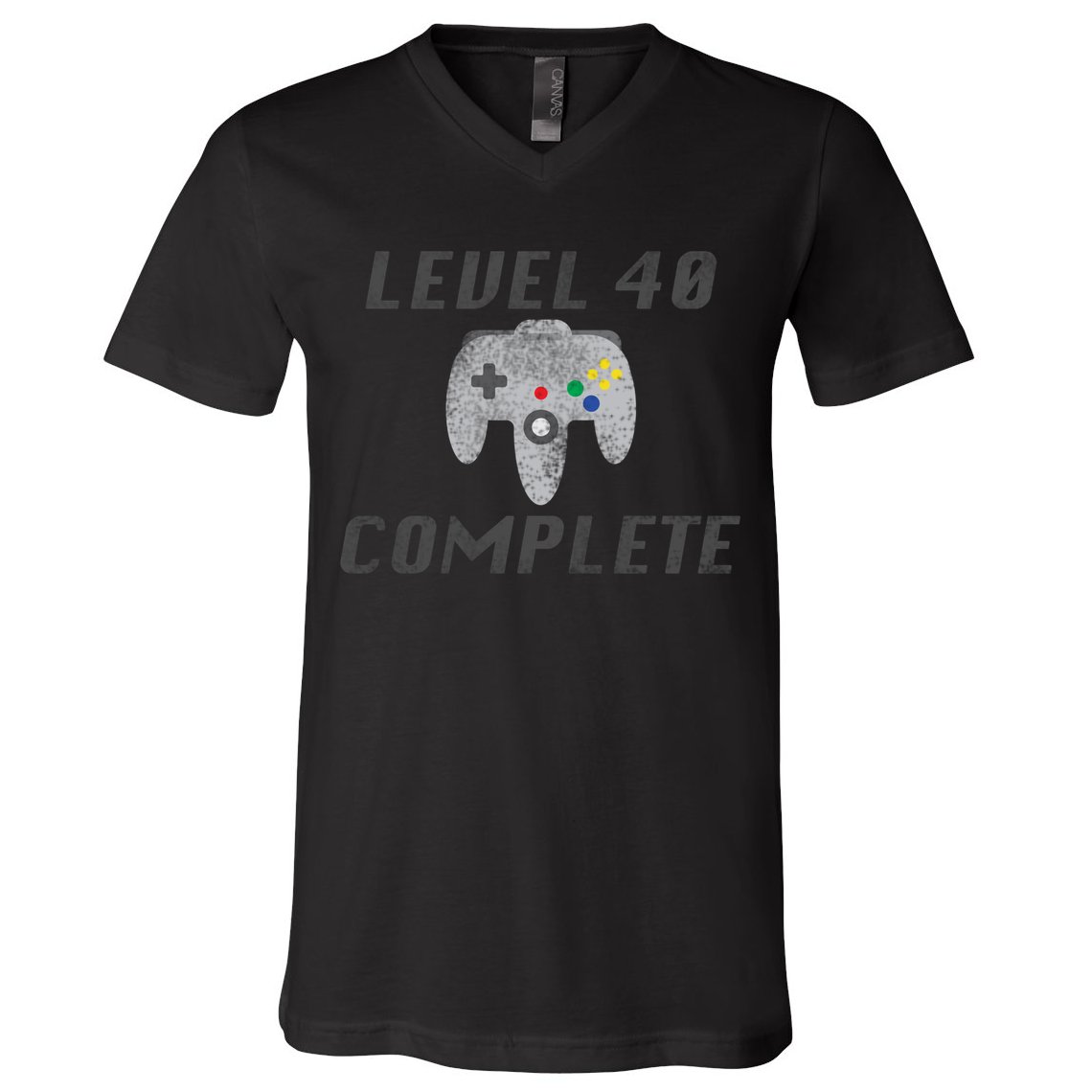 Level 40 Complete 40th Birthday V-Neck T-Shirt