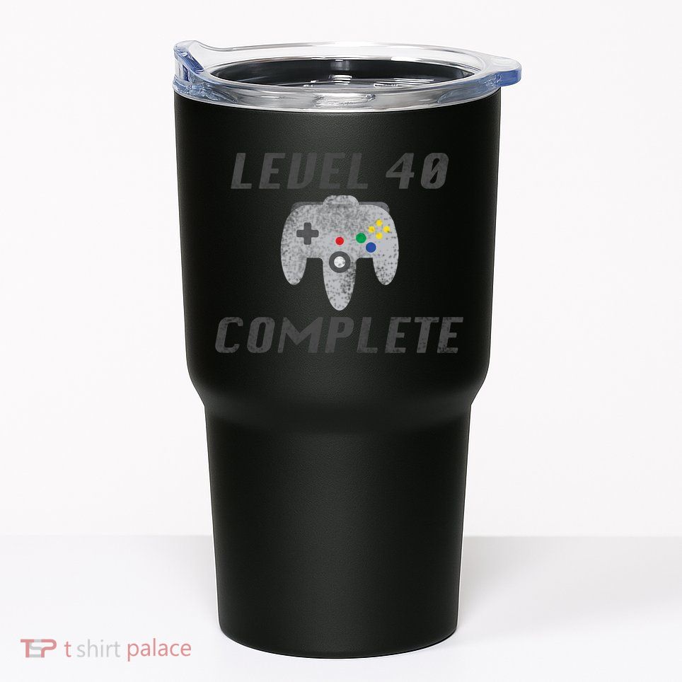 Level 40 Complete 40th Birthday Tumbler
