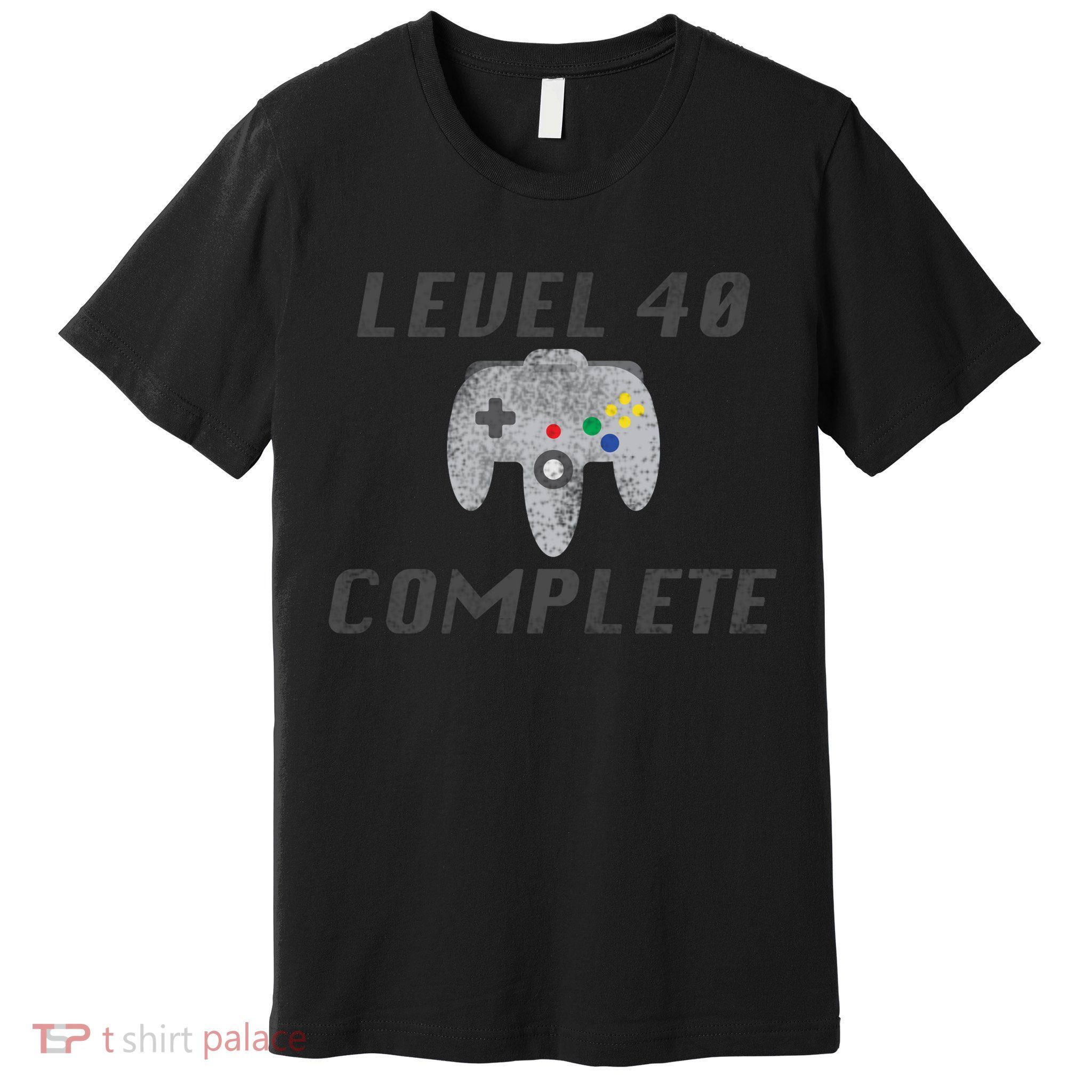 Level 40 Complete 40th Birthday Premium T-Shirt