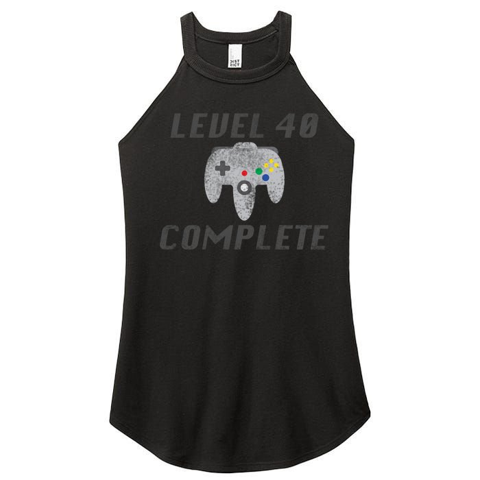 Level 40 Complete 40th Birthday Women’s Perfect Tri Rocker Tank