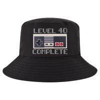 Level 40 Complete Retro Gamer 40th Birthday Cool Comfort Performance Bucket Hat