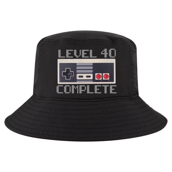Level 40 Complete Retro Gamer 40th Birthday Cool Comfort Performance Bucket Hat