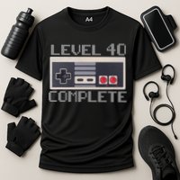 Level 40 Complete Retro Gamer 40th Birthday Cooling Performance Crew T-Shirt