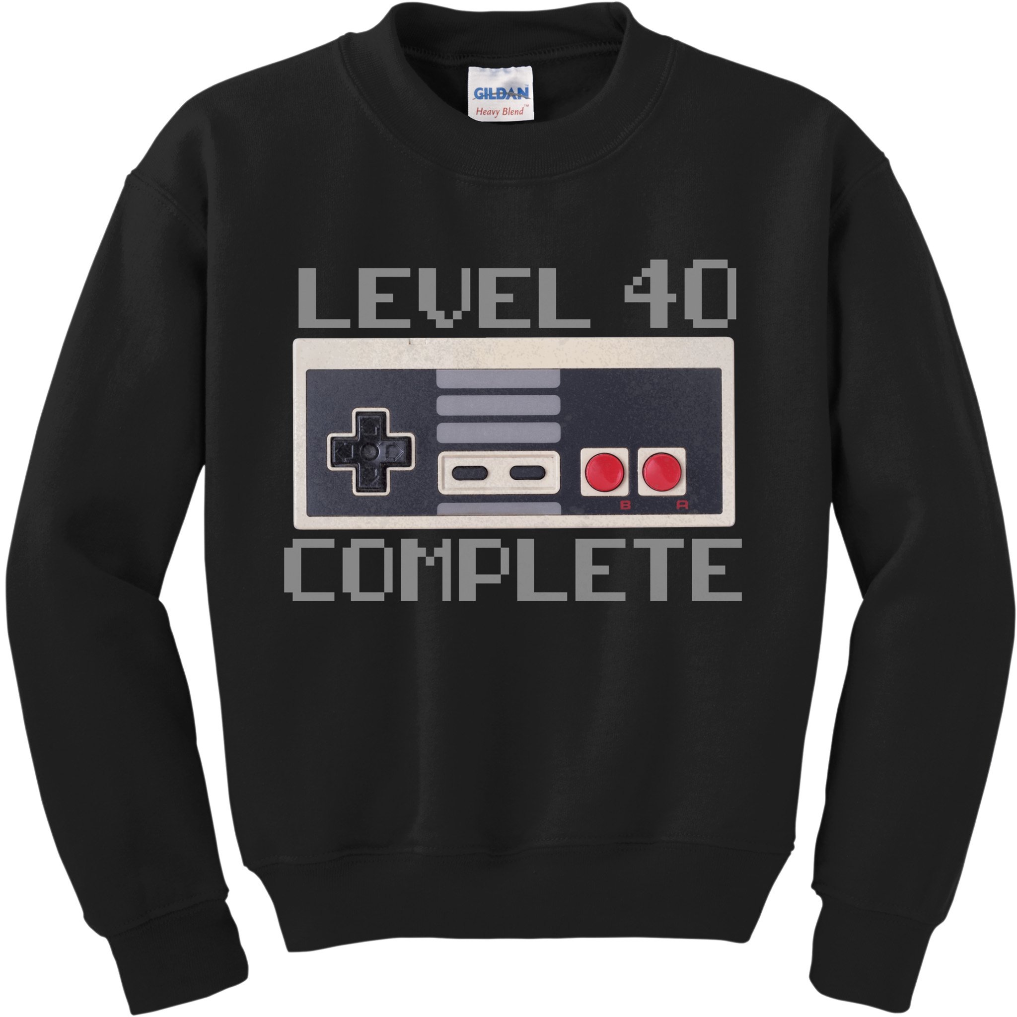 Level 40 Complete Retro Gamer 40th Birthday Kids Sweatshirt