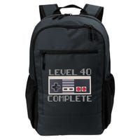 Level 40 Complete Retro Gamer 40th Birthday Backpack