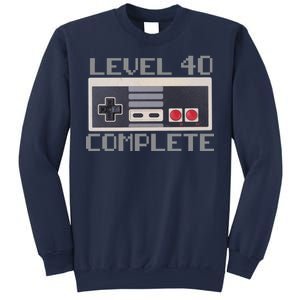 Level 40 Complete Retro Gamer 40th Birthday Sweatshirt