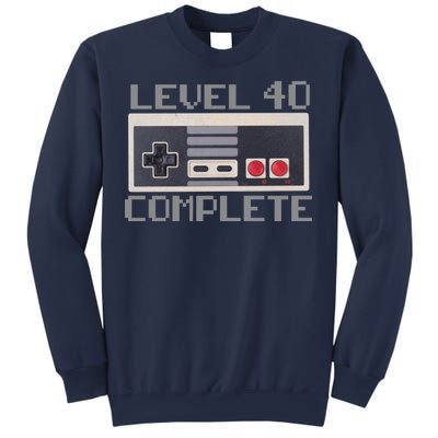 Level 40 Complete Retro Gamer 40th Birthday Sweatshirt