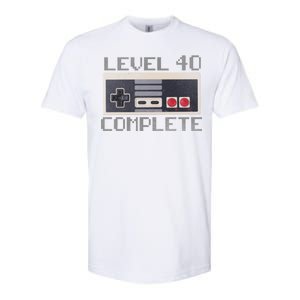 Level 40 Complete Retro Gamer 40th Birthday Softstyle CVC T-Shirt