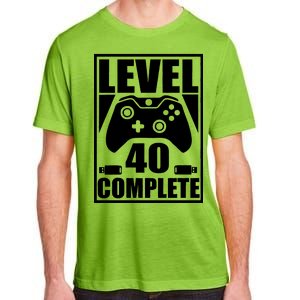 Level 40 Complete Video Gamer 40th Birthday Adult ChromaSoft Performance T-Shirt