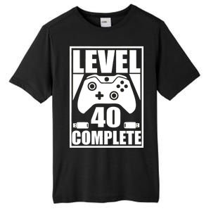 Level 40 Complete Video Gamer 40th Birthday Tall Fusion ChromaSoft Performance T-Shirt