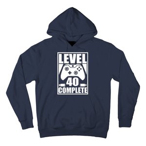 Level 40 Complete Video Gamer 40th Birthday Hoodie