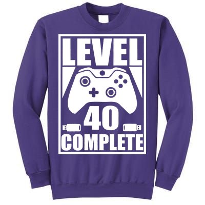 Level 40 Complete Video Gamer 40th Birthday Sweatshirt