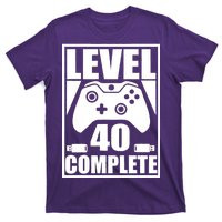 Level 40 Complete Video Gamer 40th Birthday T-Shirt