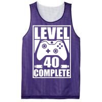 Level 40 Complete Video Gamer 40th Birthday Mesh Reversible Basketball Jersey Tank