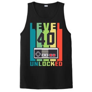 Level 40 Unlocked Funny Retro Gamer Birthday PosiCharge Competitor Tank