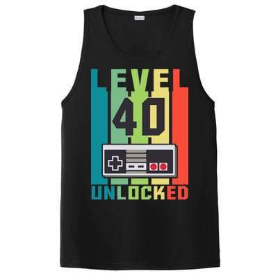 Level 40 Unlocked Funny Retro Gamer Birthday PosiCharge Competitor Tank