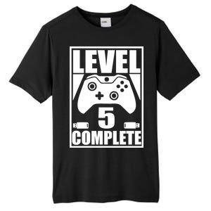 Level 5 Complete Video Gamer 5th Birthday Tall Fusion ChromaSoft Performance T-Shirt