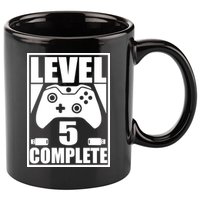 Level 5 Complete Video Gamer 5th Birthday 11oz C Handle Ceramic Mug