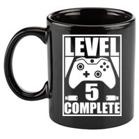 Level 5 Complete Video Gamer 5th Birthday 11oz C Handle Ceramic Mug