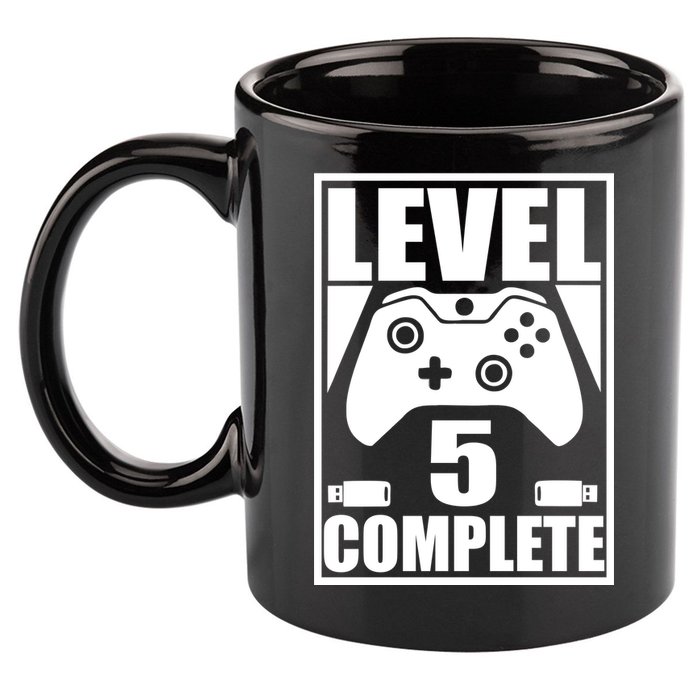 Level 5 Complete Video Gamer 5th Birthday 11oz C Handle Ceramic Mug