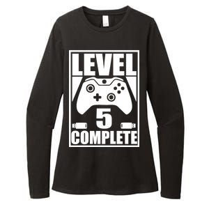 Level 5 Complete Video Gamer 5th Birthday Womens CVC Long Sleeve Shirt