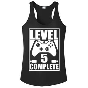 Level 5 Complete Video Gamer 5th Birthday Ladies PosiCharge Competitor Racerback Tank