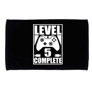 Level 5 Complete Video Gamer 5th Birthday Microfiber Hand Towel