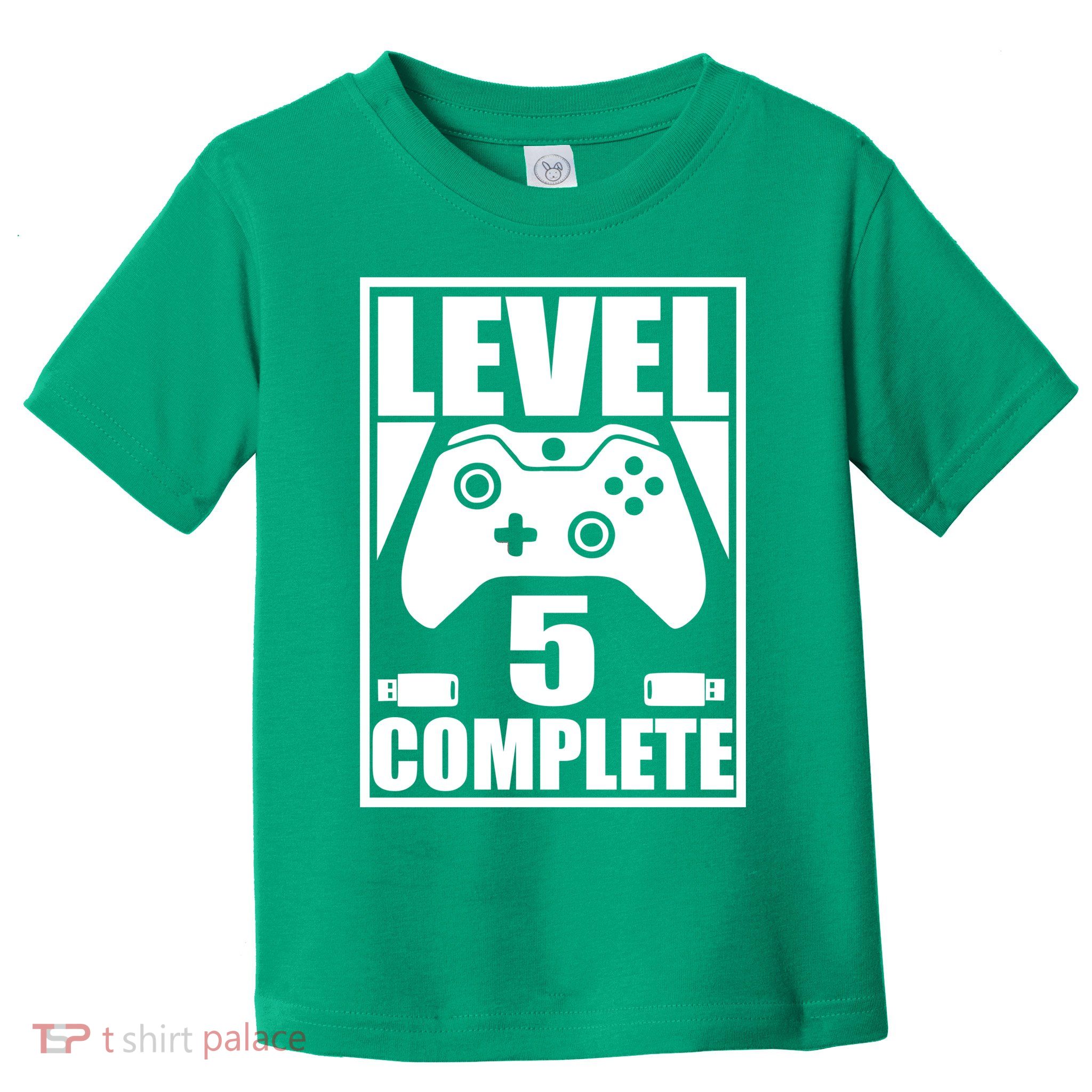Level 5 Complete Video Gamer 5th Birthday Toddler T-Shirt