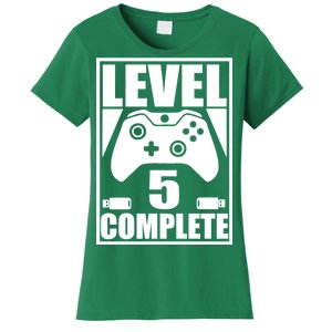 Level 5 Complete Video Gamer 5th Birthday Women's T-Shirt