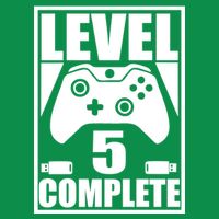 Level 5 Complete Video Gamer 5th Birthday Women's V-Neck T-Shirt