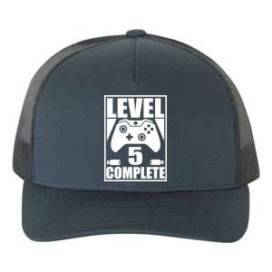 Level 5 Complete Video Gamer 5th Birthday Yupoong Adult 5-Panel Trucker Hat