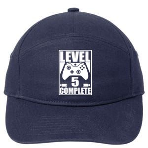 Level 5 Complete Video Gamer 5th Birthday 7-Panel Snapback Hat