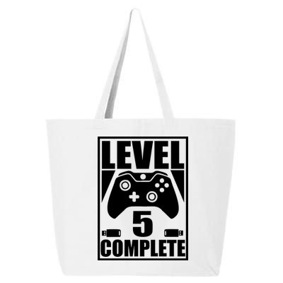 Level 5 Complete Video Gamer 5th Birthday 25L Jumbo Tote